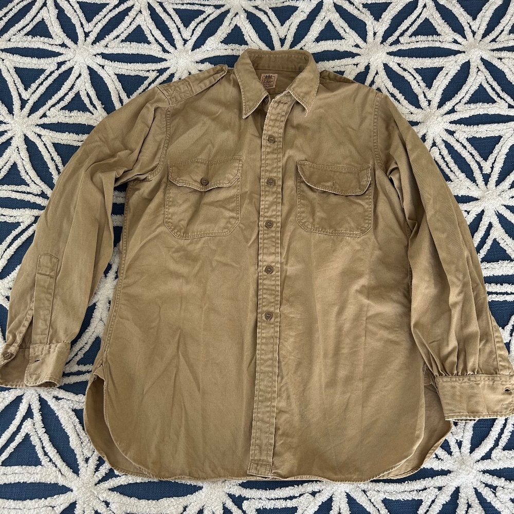 Vintage twill work shirt